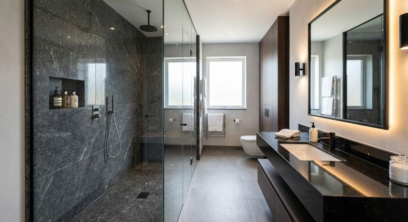 Granite Shower Installation in North Conway, NH